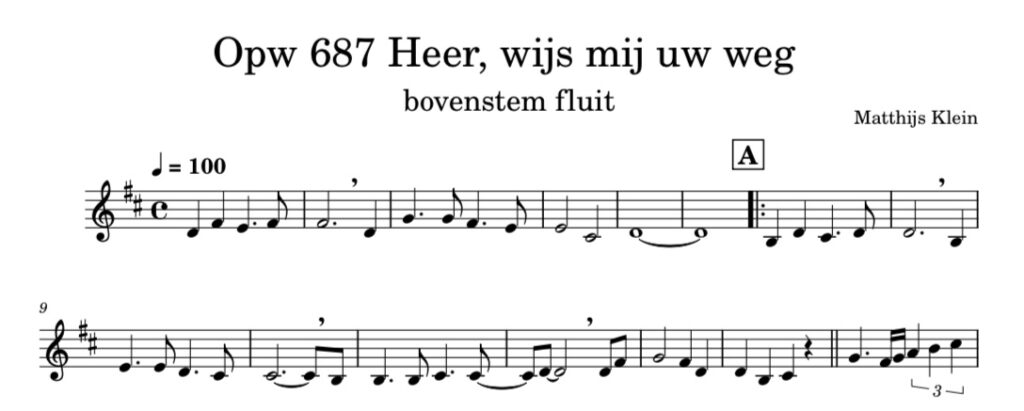 Opwekking 687 Heer, wijs mij Uw weg - bovenstem C