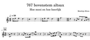 Opwekking 767 - Hoe mooi en hoe heerlijk - Altsax bovenstem