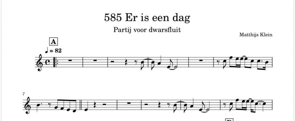 Opwekking 585 - Er is een dag - Tegenstem C Dwarsfluit