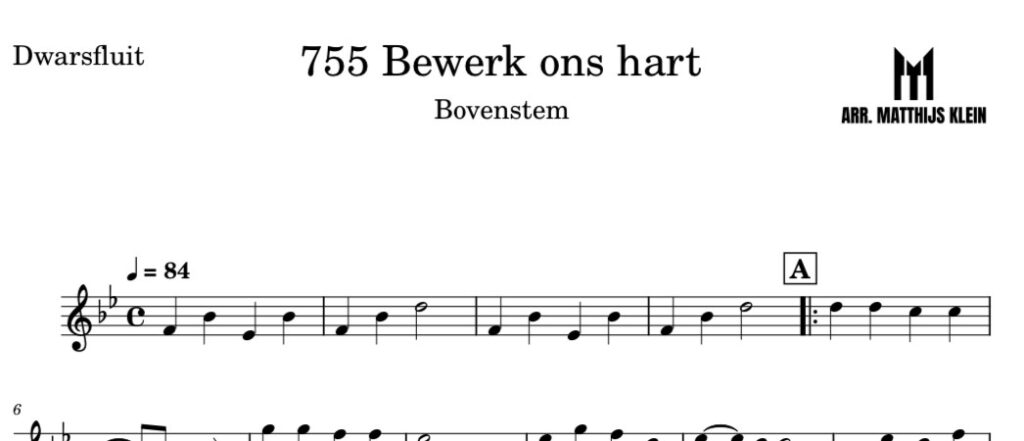 Opwekking 755 Bewerk ons hart - bovenstem C