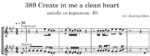 Create in me a clean heart - tegenstem Bes-instrument