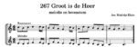 opw 267 Groot is de Heer C bovenstem