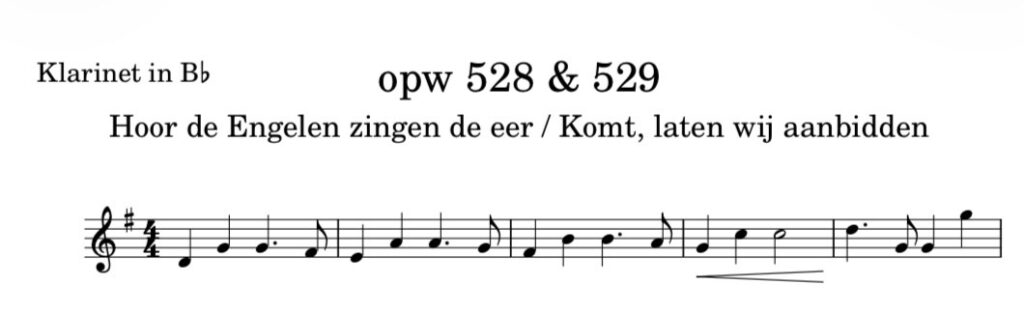 Bovenstem: Opwekking 528 / 529 (Bes-Instrument / Bb)